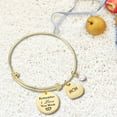 thumbnail image 2 of Mother's Day Bangle Bracelet From Daughter & Son Mom Birthday Gift From Kids Bangle Bracelet For Mom Expandable Bangle Bracelet For Women, 2 of 5