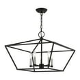 thumbnail image 6 of 49435-04 Livex Lighting Devone - 5 Light Chandelier In Transitional Style-16.75 Inches Tall and 22 Inches Wide-Black/Brushed Nickel Finish, 6 of 10