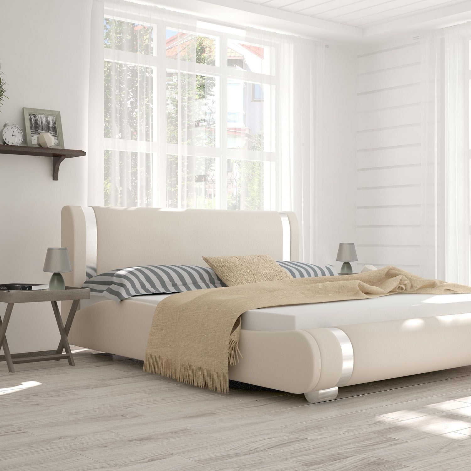 Simples Conceptions Mini Oeuf Ovale Lampe de Table en Céramique 2 paquets, Gris