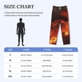 thumbnail image 2 of Salouo Fiery Dragons Castle Attack Print Pajama Pants for Men, Lounge Pants Elastic Waistband Casual Men's sleepwear Loungewear Sleep Pajama Pant -Medium, 2 of 7
