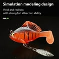 thumbnail image 5 of Multiple Pre-Rigged Jig Head Soft Fishing Lures, 6PCS Bluegill Swimbait with Paddle Tail, Bass Fishing Lures for Trout Walleye Crappie, 5 of 7