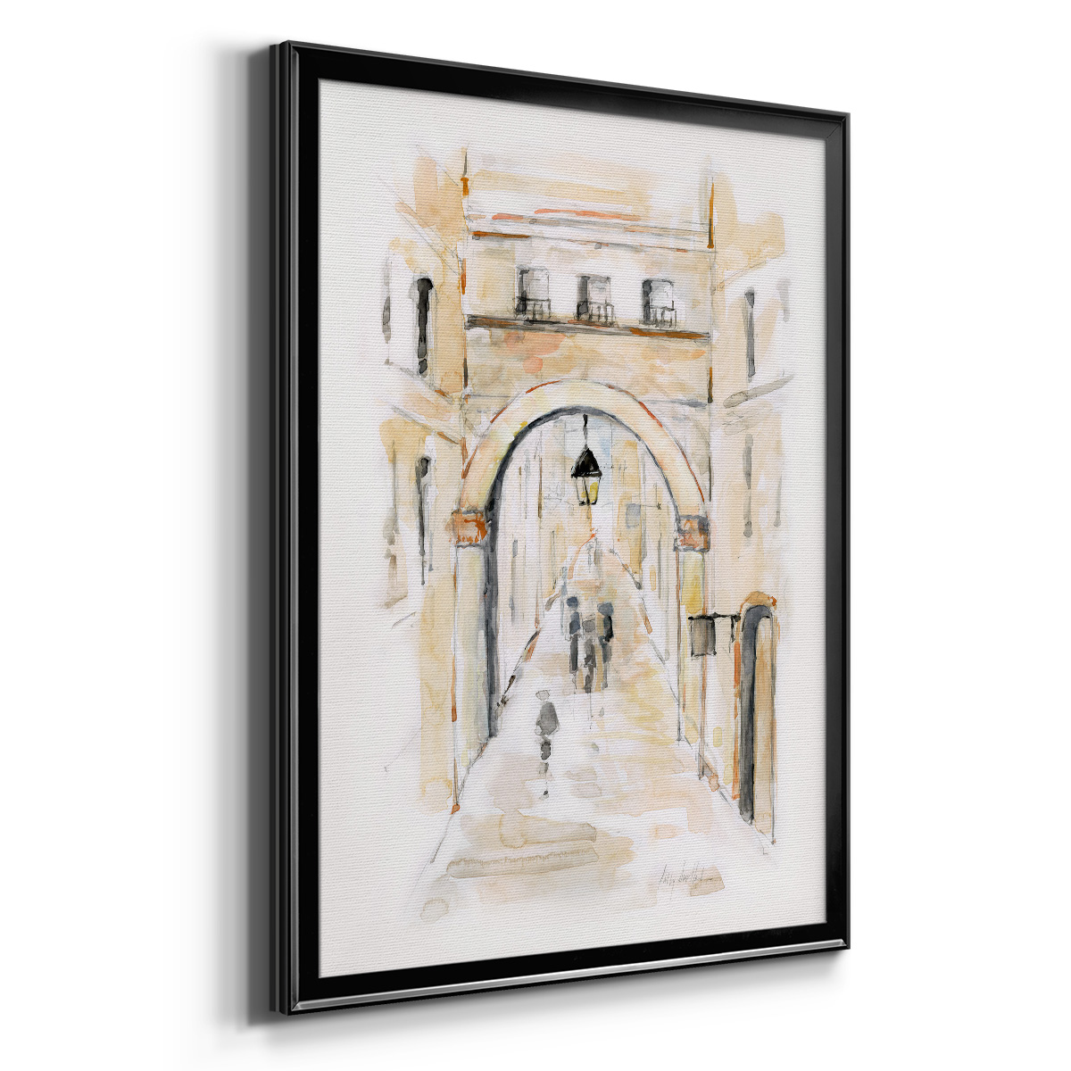 Venice Market Day I Classic Wall Art, Premium Framed Print, Vintage Market Scene - Ready to Hang