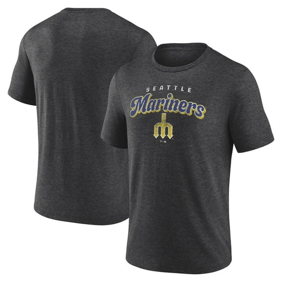 Men's Charcoal Seattle Mariners Wonderment Tri-Blend T-Shirt