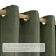 thumbnail image 2 of Cortina LAMIT de lino verde oliva 132 x 160 cm, 2 paneles, 2 of 9