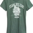 thumbnail image 3 of Peanuts - Snoopy Team Holiday Spirit - Women's Short Sleeve Graphic T-Shirt, 3 of 6