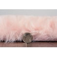 thumbnail image 6 of Linon Maven Faux Rabbit Pink 8' X 10' Rectangle Area Rug RUGFR0481, 6 of 6