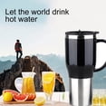 thumbnail image 5 of Calentador de agua caliente para coche - Hervidor eléctrico para coche Calentador de cigarrillos portátil de acero inoxidable Calentador de cigarrillos Taza de café con cargador para exterio, 5 of 5