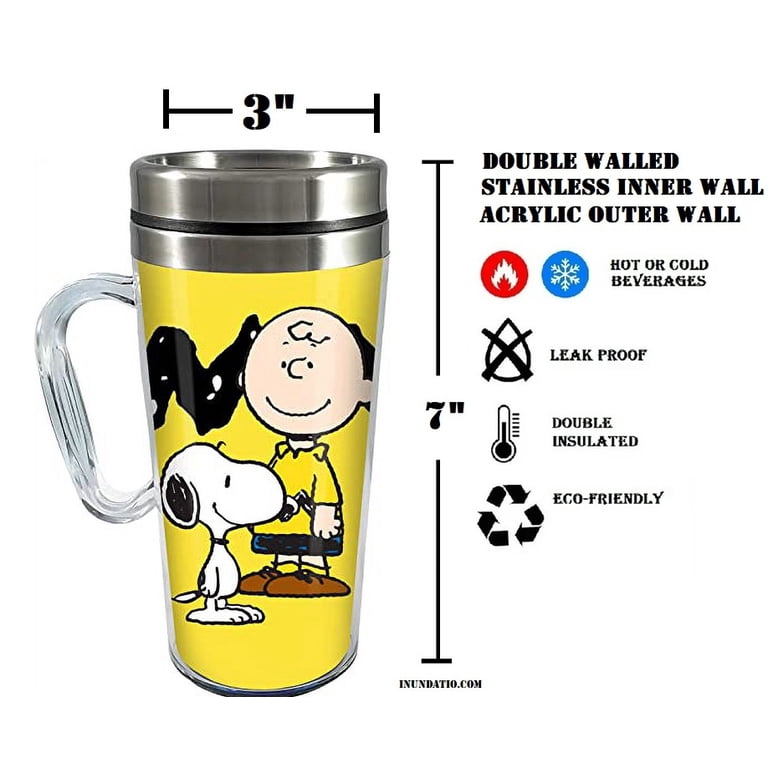 PEANUTS 14 OUNCE ACRYLIC TRAVEL MUG - Walmart.com