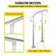 thumbnail image 3 of Barandilla de escalera para exteriores VEVOR pasamanos de Metal de aleación 1 o 2 escalones, 3 of 9