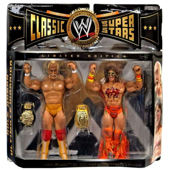 WWE Wrestling Classic Superstars Hulk Hogan & Ultimate Warrior Action Figure 2-Pack