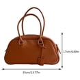 thumbnail image 2 of Bolso Satchel para mujer, bolso elegante de cuero PU para axila, bolso de oficina diario para mujer de Color sólido, 2 of 4
