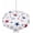 Patriotic, variant on 4th of July Outdoor Tablecloth with Umbrella Hole and Zipper Red White and Blue Stars Stripes Round Tablecloths 60 Inch Waterproof Table Cloths Patriotic Patio Table Cover for Independence Day Party