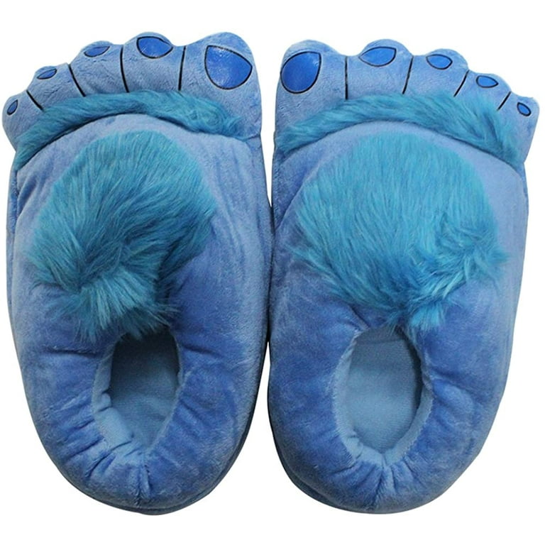 Novelty Furry Monster Adventure Slippers for Adults Men Women