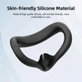 thumbnail image 3 of VR Silicone Face Cover Compatible with Meta Quest 3S - Light Leakage & Sweat Resistant Replacement Face Mask Accessories-Black, 3 of 7