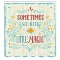thumbnail image 3 of Ambesonne Inspirational Shower Curtain, Magic Words Art, 69"Wx84"L, Multicolor, 3 of 5