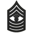 thumbnail image 2 of Marine Corps (USMC) chevron black metal MGYSGT Master Gunnery Sergeant E-9, 2 of 6