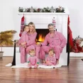 thumbnail image 4 of Family Christmas Pajamas Set Striped Print Adults Kids Matching Clothes Button Shirt+Trousers Boys Girls Clothing Sets Xmas Look, 4 of 5