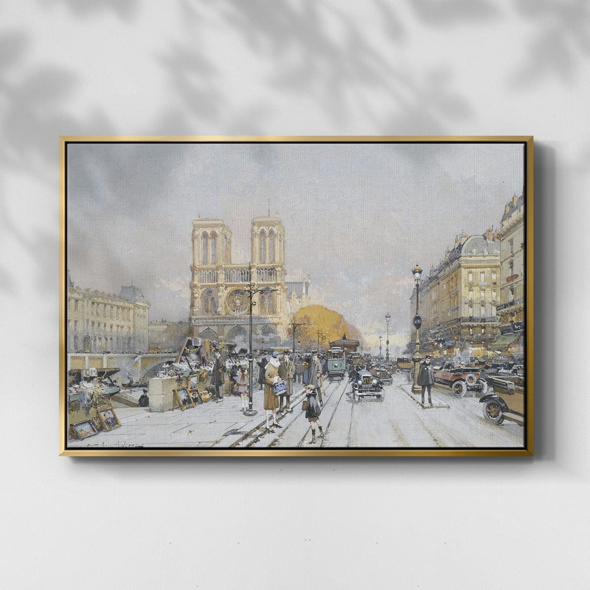 Vintage Landscape-CCCLXXXVI By Wexford Home Framed in Gold Wood Gallery Wrapped Canvas 27 in. x 41 in.