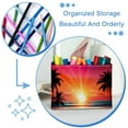 thumbnail image 3 of ERJLKXP Pen Holder for Desk Organizer,Beach Coconut Trees Pencil Cup Holder,Pen Desktop Storage Box for Home and Office Makeup Brush Holder, 3 of 6