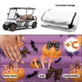 thumbnail image 6 of Yuyamidu Purple Halloween 2-Seat Golf Cart Seat Covers with 4 Pockets Soft Breathable Fabric, Easy to Install, Fits Most 2-Person Golf Carts, Halloween Decor for Golf, Keeps Original Seat Clean, 6 of 8