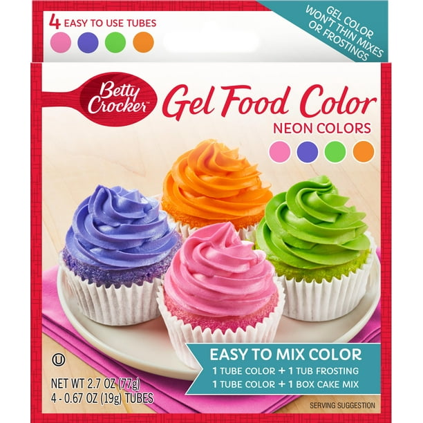 Betty Crocker Decorating Gel Food Color, Neon Colors, 2.7 Ounces - Walmart .Com Betty Crocker Decorating Gel Food Color, Neon Colors, 2.7 Ounces - Walmart .Com