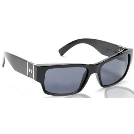 Hoven Knucklehead BLACK GLOSS / GREY POLARIZED Impact Resistant Lens Sunglasses