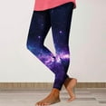 thumbnail image 2 of QATAINLAV Stretchy Workout Leggings for Women Gym High Waisted Compression Yoga Pants Trendy Stars Spaces Printed Legging Pants Black M Sales Today, 2 of 5