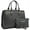 Grey, variant on Women Satchel Handbags Shoulder Purses Totes Top Handle Work Bags with 3 Compartments