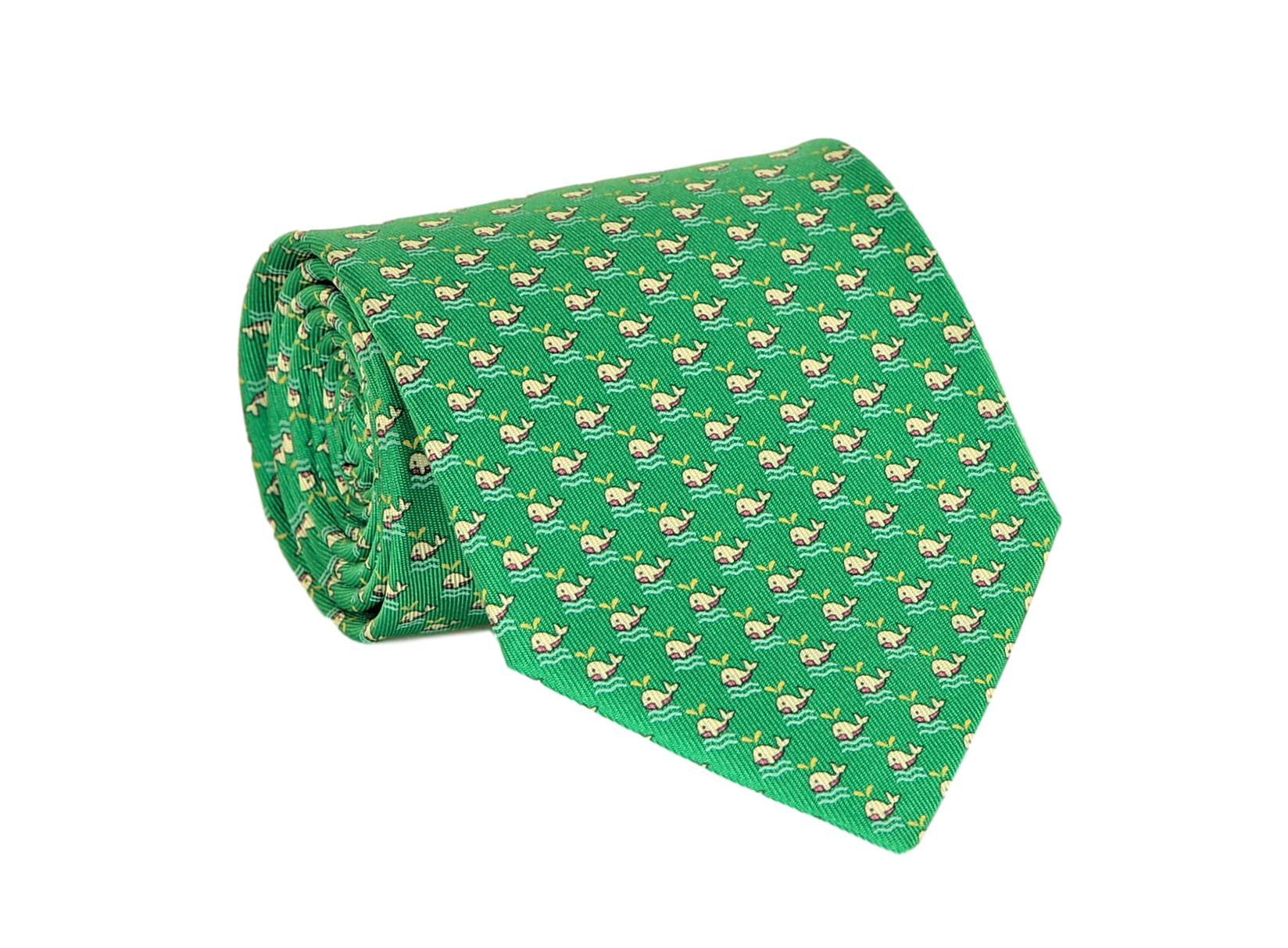 Salvatore Ferragamo Salvatore Ferragamo Men's Whales Print Silk Tie