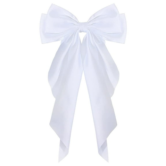 Women's Big Bowknot Hairpin - Satin Ribbon, Vintage French Style, Clip for Half-Up or Tail Hairstyles, Elegant Design
