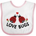 thumbnail image 3 of Inktastic Love Bugs Red Ladybugs Valentine's Day Boys or Girls Baby Bib, 3 of 4