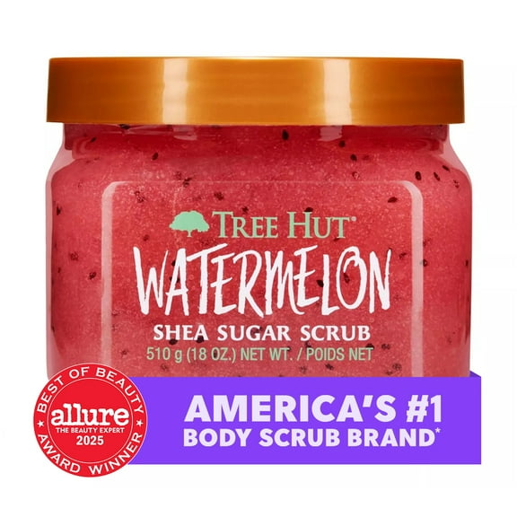 Tree Hut Watermelon Shea Butter Sugar Body Scrub, 18 oz