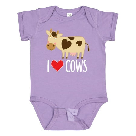 

Inktastic I Love Cows Dairy Farmer Gift Baby Boy or Baby Girl Bodysuit