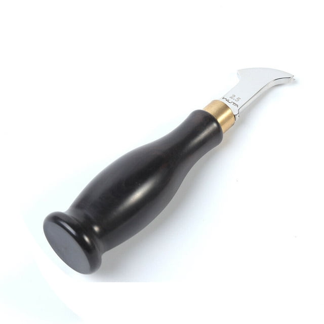 Craft Tools Leather Edge Beveler Creaser Steel Blade Ebony Marking Vintage Leather Tool