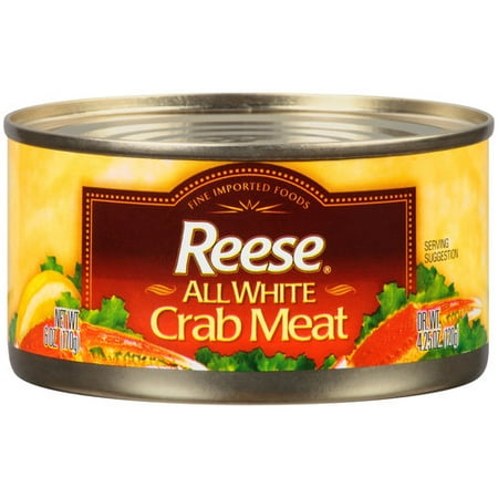(2 Pack) Reese All White Crab Meat, 6 oz (Best Tasting Imitation Crab Meat)