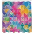thumbnail image 3 of Ambesonne Geometric Shower Curtain, Abstract Blurry Image, 69"Wx84"L, Multicolor, 3 of 3