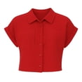 thumbnail image 1 of Blusa George para Mujer, Camisera Rojo Talla EG, 1 of 4