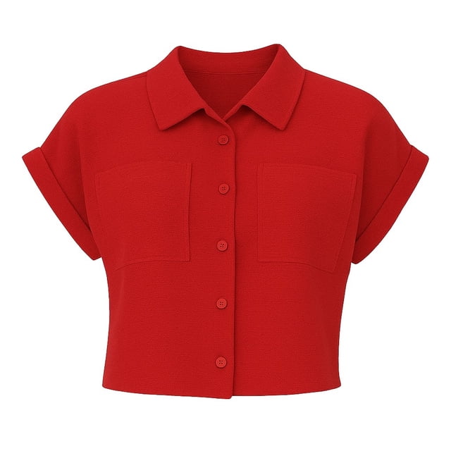 Blusa George para Mujer, Camisera Rojo Talla EG