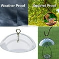 thumbnail image 4 of Bird Feeders Protective Cover, Decorative Large Diameter Clear Bird Feeder Protective Dome Cover With Hook For Bird Feeders, 4 of 8