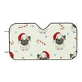 thumbnail image 6 of Lsque Christmas Pug Dog Car Windshield Sun Shade | Accordion Folding Style Auto Shade for Car Truck SUV Van | Blocks UV Rays Sun Visor Protector | Medium, 6 of 7