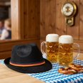 thumbnail image 7 of Byfri Felt Trilby Fedora Hat Jazz Style Oktoberfest Festival Hat for Men 24x12.5x28.5cm, 7 of 7