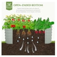 Galvanized Raised Garden Bed, Outdoor Planter Bed, Metal Planter Box ...