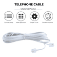thumbnail image 4 of 6P2C RJ11 Male to Plug Telephone Line Cable Wire 5M, 4 of 4