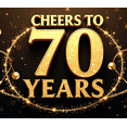thumbnail image 4 of Cheers to 70 Years Golden Heart Celebration Backdrop Banner Party Decorations Anniversary Photography Props Background Decors Anniversary, 4 of 8