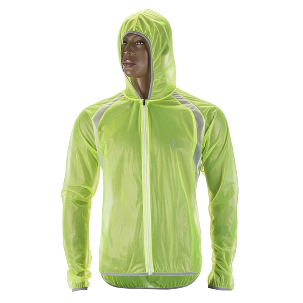 Waterproof Hoodie Rain Coat Cycling Jacket MTB Bike Riding Rainproof Lightweight 