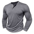 thumbnail image 4 of ZZHZGZ Mens 4Th of July Shirt Men T Shirts Pack Men Slub Open Tube Shirt Long Sleeve Collar T Shirt Top Xl, 4 of 8