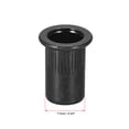 thumbnail image 3 of Uxcell Rivet Nuts Carbon Steel Knurled Flat Head Insert Nut Fastener Black M8 20 Pcs, 3 of 7