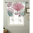 thumbnail image 3 of Ocean Coral Shell StarWindow Curtain for Living Room Adjustable Curtains for Kitchen Cafe Tie Up Short Drapes, 3 of 6