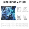 thumbnail image 6 of COMIO Zipper Closure 2-Piece Short Plush Pillowcase (Universal 1) Wolf White, 6 of 6