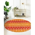 thumbnail image 2 of Rugs.com Moroccan Trellis Collection Rug – 10 Ft Round Orange And Red Medium Rug Perfect For Kitchens, Dining Rooms, 2 of 9